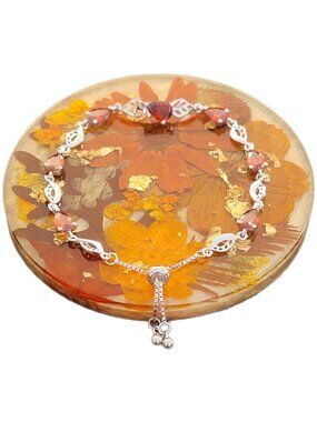 Autumn Leaf Bolo Bracelet 925 Sterling Silver NWT